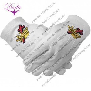 ถุงมือผ้าฝ้ายปักลายสำหรับงานปาร์ตี้จอสัมผัสความร้อน33rd องศาลายปรมาจารย์ - Product Image 5