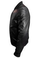 Jaket Bomber Kulit Asli Vintage Tebal Terbaik untuk Pria, Ramah Lingkungan, Lapisan Katun Anti Angin
