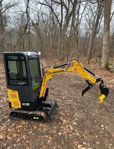 LIVRAISON GRATUITE Mini-excavatrice AGT H13R neuve, homologuée EPA CE, mini-excavatrice de 1 tonne, 13 ch, essence, moteur fermé, accessoire ROP - Product Image 3