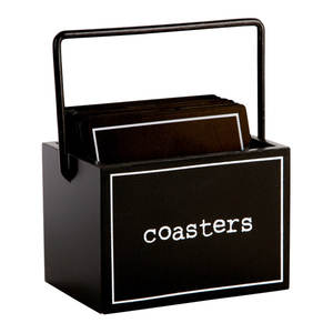 Posavasos de Metal con nombres impresos, forma cuadrada, Color negro, nogal, lo mejor, duradero y ecológico para decoración del hogar y utensilios de cocina de Hotel - Product Image 3