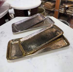 Bouilloire à café Dallah de luxe en métal aluminium pour noix et fruits secs finition or et argent Plateau de service 100% sans danger pour les aliments - Product Image 6