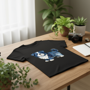 T-Shirt Unisex 210GSM 100% Cotone Stile Casual con Stampa Serigrafica Personalizzata di Rose, Peso Tessuto 250 GSM, Taglia 2XL, Logo Frontale - Product Image 3