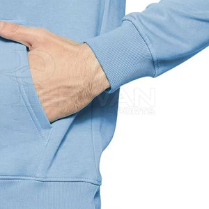 2025 hecho a medida 100% algodón hombres invierno cálido sudaderas con capucha patrón sólido cuello con capucha precio - Product Image 3