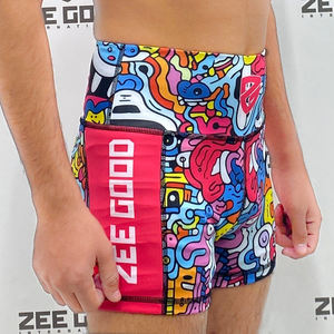 Short de sport de compression MMA de haute qualité pour femmes Spandex/coton matériel fermeture à cordon respirant Design non tissé-chaud - Product Image 3