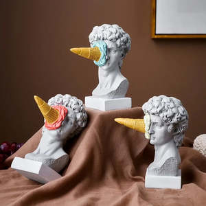 Estatua del David de Miguel Ángel, Figura de Ángel en Resina y Fibra de Vidrio 3D, Modelo Pintado para Decoración del Hogar, Ideas de Regalos de Arte y Manualidades - Product Image 2