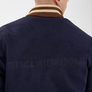 Veste d'hiver Lettermen de haute qualité faite à la main 100% laine coupe ajustée légère corne fermeture à bouton nouveau Design uni support mince toile - Product Image 6