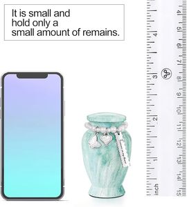 Handmade <b>Large</b> Adult Mosaic Aluminium Glass Cremation <b>Urn</b> Unique Funerals Supply With Individual Tiles Applied Burial - Product Image 2