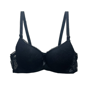 Reggiseno a Coppa Intera in Pizzo da Donna, Morbido e Traspirante, Senza Ferretto, Push-Up, Chiusura Frontale Regolabile, Imbottitura Sottile - Product Image 5