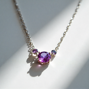 สร้อยคอจี้หลายรูปทรงทำจากเงินแท้925ดูเรียบง่ายหรูหราสำหรับผู้หญิงและเด็กผู้หญิง - Product Image 1