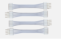 Cable Divisor de Ventilador PWM de 4 Pines Económico - Hub 1 a 4 para Disipación de Calor de PC para Juegos, Arnés de Cableado con Control de Sincronización
