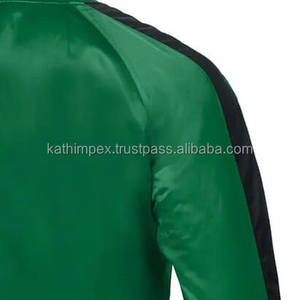Venta al por mayor verde negro elegante ligero transpirable satén chaquetas de los hombres ideales para Casual y Streetwear Pedido a granel - Product Image 5