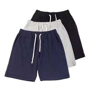 Shorts de sport pour homme en molleton de coton, écologiques, motif uni, fitness, entraînement sportif, course à pied - Product Image 1
