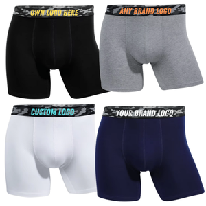 Oem/ODM người đàn ông của trò chơi thay đổi Boxer Briefs Zero Ride-up công nghệ 100% cotton thoáng khí <span class=keywords><strong>72</strong></span> giờ mặc thử nghiệm đã được phê duyệt đồ lót - Product Image 1