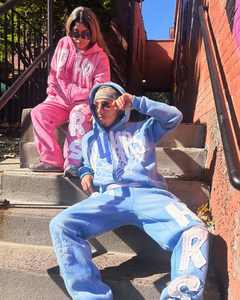 ชุดสเวตเตอร์และฮู้ดสำหรับผู้ชายชุดสเวตเตอร์ผ้าฝ้ายทรงหลวมปักลายเฮฟวีเวตออกแบบได้ตามต้องการ - Product Image 4