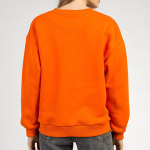 Sweat-shirt en coton de qualité supérieure pour femmes, impression personnalisée, prix bas, séchage rapide, respirant, logo, dernier design d'hiver - Product Image 4