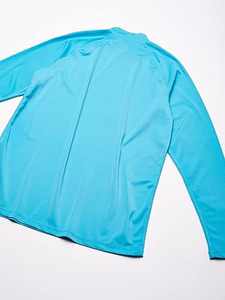 เสื้อกีฬากันผดผื่นแขนยาวผู้ชายสีฟ้า, ทนทานป้องกันผดผื่นปรับแต่งได้ - Product Image 5