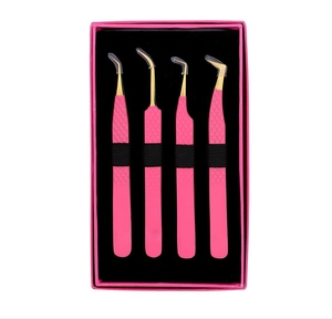Pinzas de extensión de pestañas de acero inoxidable de alta calidad, herramienta de Arte de uñas con punta puntiaguda, herramienta de belleza de venta del fabricante - Product Image 1