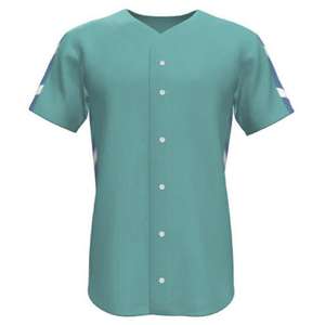 Maillots solides uniformes de baseball personnalisés en polyester à col rond de qualité supérieure avec le meilleur prix et la meilleure qualité à la demande des clients - Product Image 1
