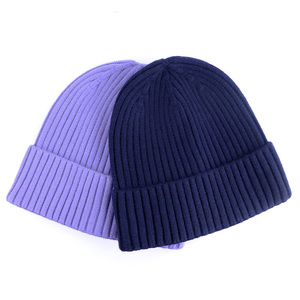 Nueva llegada Unisex suave cálido tejido Jacquard Beanie sombreros pura lana de colores personalizados Beanie Hat venta al por mayor gorros - Product Image 2