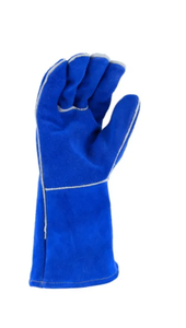 Guantes de Soldadura de Cuero/Algodón hasta el Codo, Resistentes al Calor, Transpirables, Antideslizantes, Estilo Simple, para Soldadura MIG de Alta Resistencia - Product Image 2