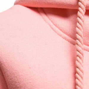 Sudadera con Capucha de Invierno para Mujer de Alta Calidad, Estampada, con Cremallera, Color Sólido, Bloques de Color, Encaje, Transpirable, Talla Grande, Logotipo Personalizado, Felpa, Informal - Product Image 4