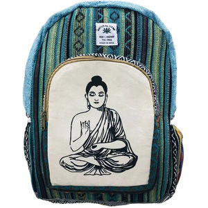 Mochila Unisex de algodón de cáñamo hecha a mano de diseñador, bolsos de noche, respetuosos con el medio ambiente, sostenible y elegante, artesanía Handloom - Product Image 1