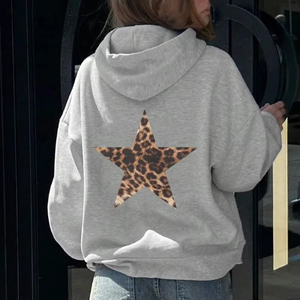 Sudaderas Casuales para Mujer, 100% Algodón, Transpirables, Holgadas, con Bolsillos, Forro Polar Cálido, Primavera/Verano - Product Image 1