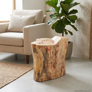 Vintage Home Decor Wood <b>Stool</b> Furniture, Tamarind Wood <b>Stool</b> Decorative, Solid Wood <b>Stool</b> Chair - Product Image 5