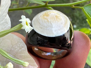 Anillo de Cuerno de Búfalo Natural Ecológico de Diseño Superior para Mujer, Joyería de Fiesta Hecha a Mano de Estilo Moderno de Alta Calidad, Artesanía Saniya - Product Image 4