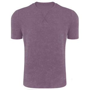 T-shirt pour homme en coton lourd de haute qualité, produit personnalisé, t-shirt uni à col rond, tissu extensible surdimensionné pour homme - Product Image 2