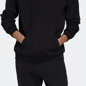 Sweat-shirt à capuche en polaire uni personnalisé pour homme, pull en polyester pour homme pour le golf en plein air, couleur unie pour homme - Product Image 4