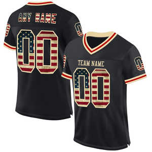 Maillot de Football personnalisé respirant pour American Game Teamwear Chemise à col en V pour hommes à séchage rapide avec impression par sublimation complète - Product Image 5