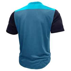 T-shirt en jersey élégant pour homme, en polyester, coton et élasthanne, col rond, boutonné, coupe décontractée, manches courtes, pour l'été, vêtements de mode - Product Image 3