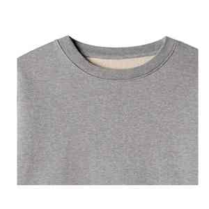 Fabricantes de ropa Logotipo personalizado Alta calidad En blanco Liso Pesado Algodón Grueso Peso pesado Manga larga de gran tamaño - Product Image 6