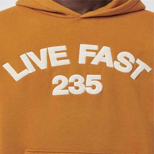 Sweatshirt à capuche décontracté en molleton lourd de 400g pour hommes, sweat-shirt personnalisé de haute qualité de couleur unie, technique d'hiver brodé - Product Image 4