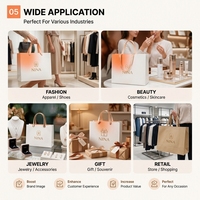Sac en papier kraft portable personnalisé avec logo, idéal pour cadeaux de luxe, promotion, courses en supermarché, emballage réutilisable avec laminage – Offre Spéciale