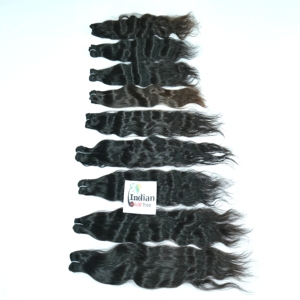 Extensions de cheveux humains vierges indiens 100% naturels, ondulés, non traités, couleur noire naturelle, donneur unique, extensions profondes - Product Image 1