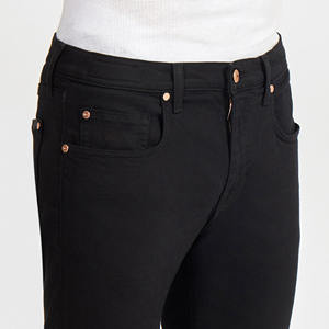 OEM Custom Streetstyle Vintage Stacked Heavy Denim <b>Men's</b> <b>Jeans</b> High <b>Waist</b> Button Zipper Solid Print Design Winter Spring Autumn - Product Image 6