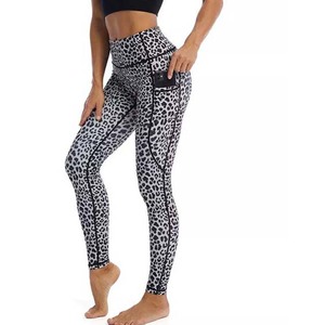 Legging de sport pour femme, respirant, écologique, extensible dans les quatre sens, séchage rapide, polyester/nylon de haute qualité, couleur unie, service OEM - Product Image 5
