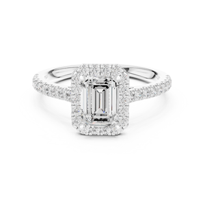 Bague en diamant imité brillant à géométrie délicate personnalisée pour fiançailles bagues en argent de mariage pour femmes bijoux - Product Image 4