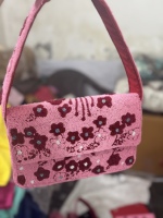 Tas Selempang Wanita India Elegan Boho Katun Buatan Tangan Tas Clutch Berhias Manik-Manik Gaya Bohemian untuk Acara Malam Grosir