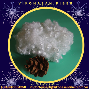 Precio de fábrica GRS certificado 15d blanco reciclado hueco conjugado siliconizado (HCS) material de relleno de poliéster virgen grapado - Product Image 2