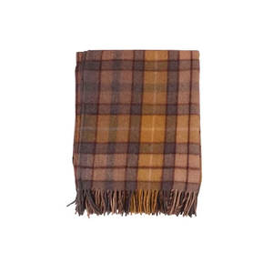 Manta Jacquard de lana de tartán de nuevo diseño 2025, acogedora y elegante para todas las estaciones, lana 100% ecológica - Product Image 1