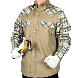 Camisa de Seguridad de Manga Larga de Algodón Ignífuga con Panel de Ventilación, Uniforme de Trabajo para Exteriores de Alta Calidad, Reflectante y con Certificación CE - Product Image 1