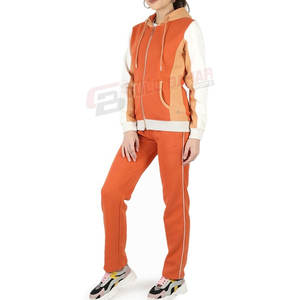 Ropa deportiva para correr con capucha y logotipo personalizado para mujer, chándal de invierno de 2 piezas, traje deportivo para correr con logotipo en el pantalón - Product Image 5