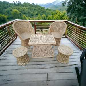 Vente en gros de canapés en rotin et osier d'intérieur, meubles vintage en rotin pour jardin, balcon, salon, ensemble de canapés en bambou - Product Image 1