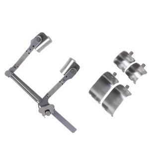 Retractor de Mini-Tórax de 3 Hojas de Acero Inoxidable, Instrumento Quirúrgico Manual para Retracción Controlada de Tejido Torácico, Reutilizable - Product Image 2