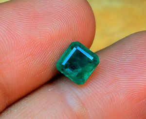 Piedra de corte de Esmeralda natural, gemas de corte facetadas bien pulidas, Forma cuadrada, piedra de Esmeralda natural de Zambia, lo mejor para joyería - Product Image 5