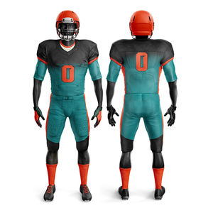 ชุดกีฬาชุดเครื่องแบบทีมพิมพ์ซับลิเมชันแบบเต็มตัวชุดเครื่องแบบทีมอเมริกันฟุตบอลแบบออกแบบได้ตามที่ต้องการ - Product Image 1