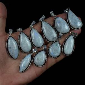 เครื่องประดับจี้อัญมณีสีรุ้งธรรมชาติคุณภาพดีดีไซน์สวยสร้อยคอเครื่องประดับ - Product Image 3